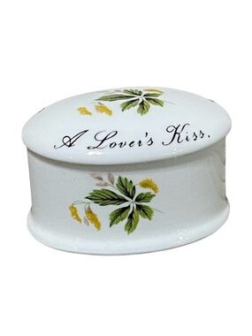 Royal Adderley Floral Such Heavenly Bliss A Lover's Kiss Bone China Keepsake Box
